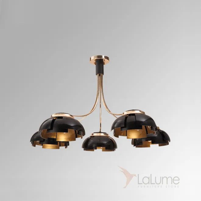 Люстра на штанге GRADE D105 5 lamps Gold/Black от ImperiumLoft Люстра на штанге GRADE D105 5 lamps Gold/Black от ImperiumLoft