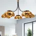 Люстра на штанге GRADE D105 5 lamps Gold