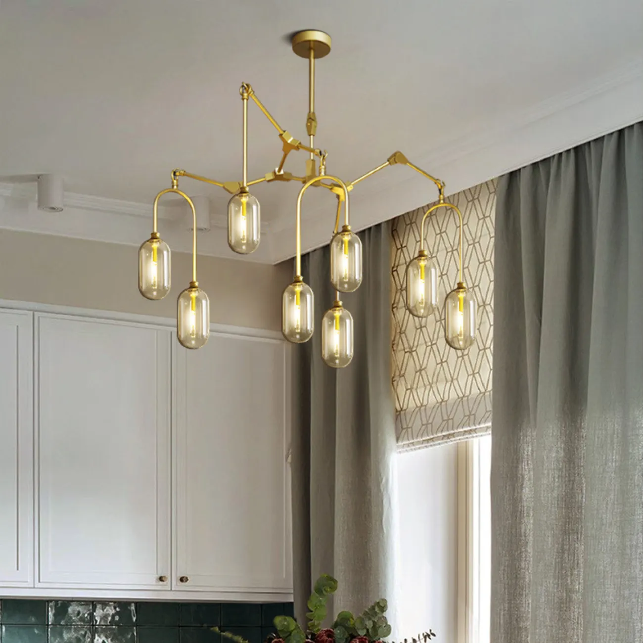 Подвесная люстра WILLOW 8 от ImperiumLoft Подвесная люстра WILLOW 8 от ImperiumLoft