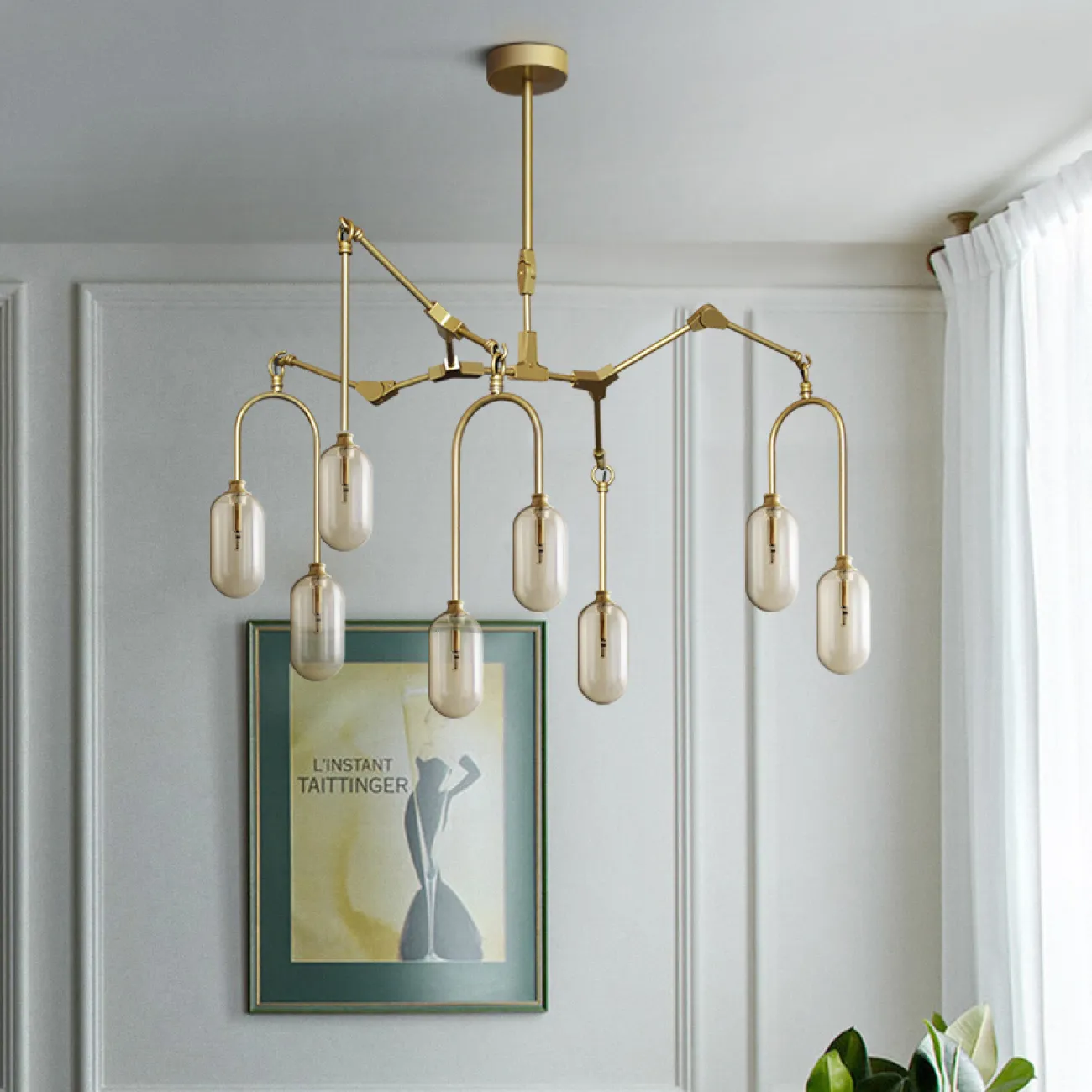 Подвесная люстра WILLOW 8 от ImperiumLoft Подвесная люстра WILLOW 8 от ImperiumLoft