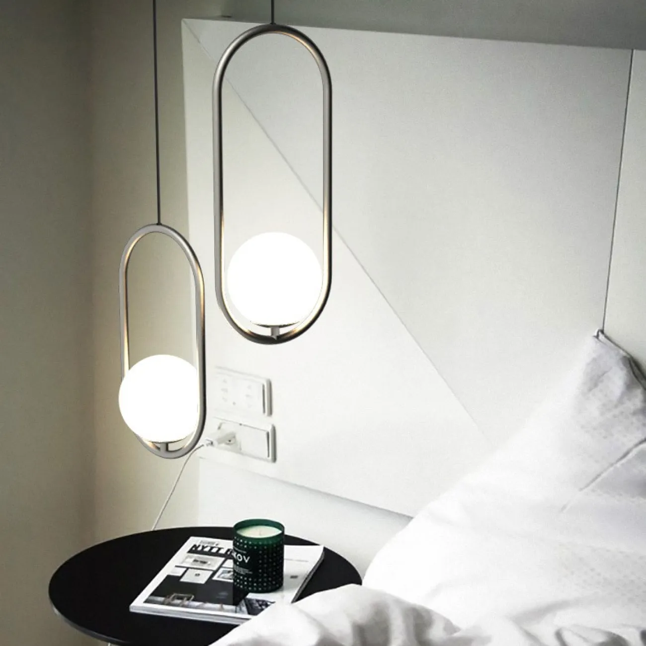 Подвесной светильник Matthew McCormick hoop 50 Chrome MILA Pendant от ImperiumLoft