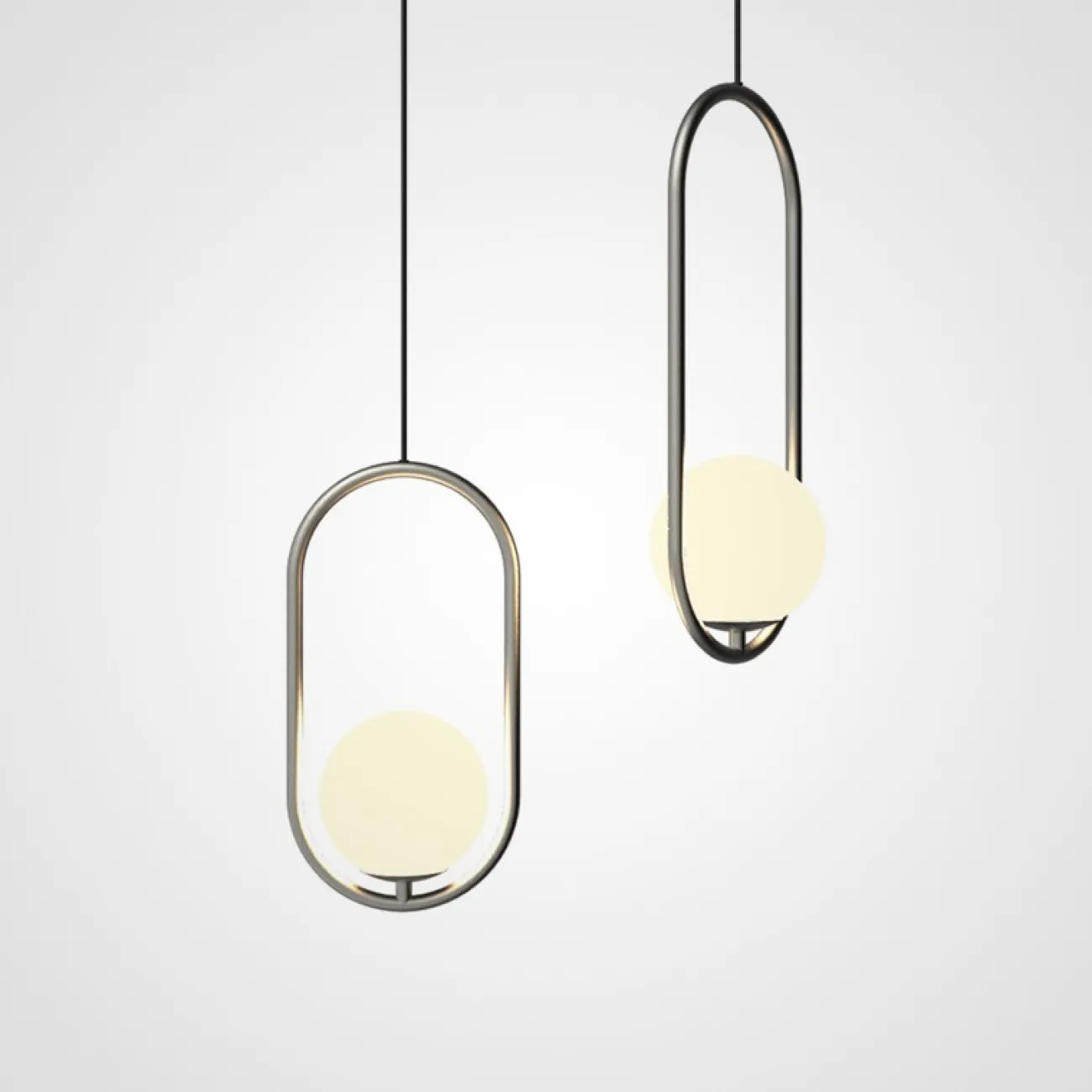 Подвесной светильник Matthew McCormick hoop 50 Chrome MILA Pendant от ImperiumLoft
