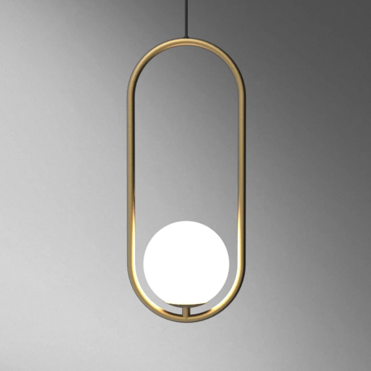 Подвесной светильник Matthew McCormick hoop 50 Chrome MILA Pendant от ImperiumLoft
