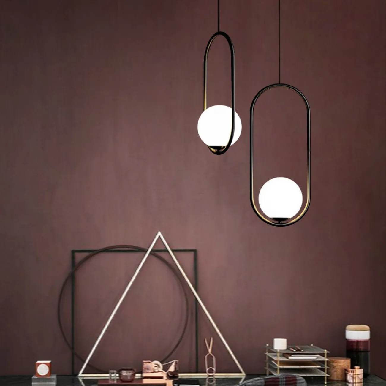 Подвесной светильник Matthew McCormick hoop 50 Gold MILA Pendant от ImperiumLoft