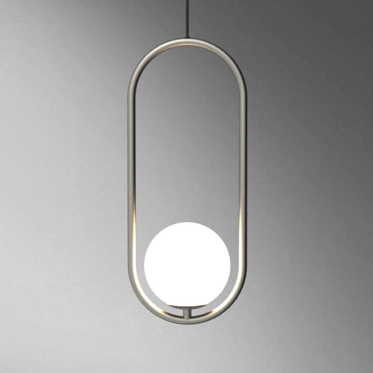 Подвесной светильник Matthew McCormick hoop 50 Chrome MILA Pendant от ImperiumLoft