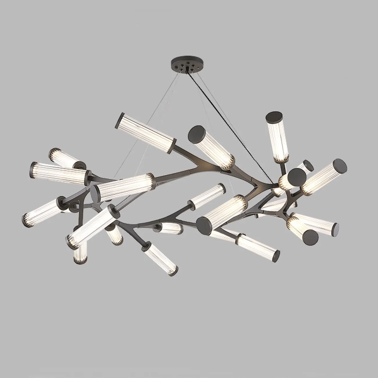 Подвесная люстра RAMOSE RING 18 Черный от ImperiumLoft