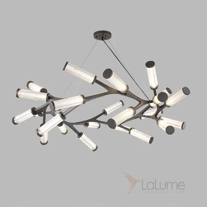 Подвесная люстра RAMOSE RING 24 Черный от ImperiumLoft