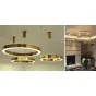 Люстра Light Ring Horizontal D60 Золото от ImperiumLoft