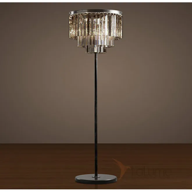Торшер RH 1920S ODEON Clear Glass Flor Lamp SMOKE от LaLume Торшер RH 1920S ODEON Clear Glass Flor Lamp SMOKE от LaLume