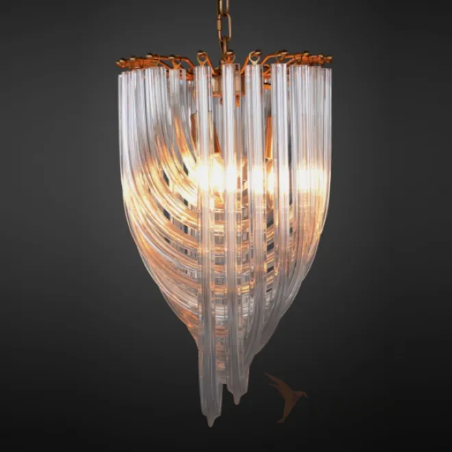 Люстра Retro Frozen Glass Chandelier 30 Champagne от LaLume