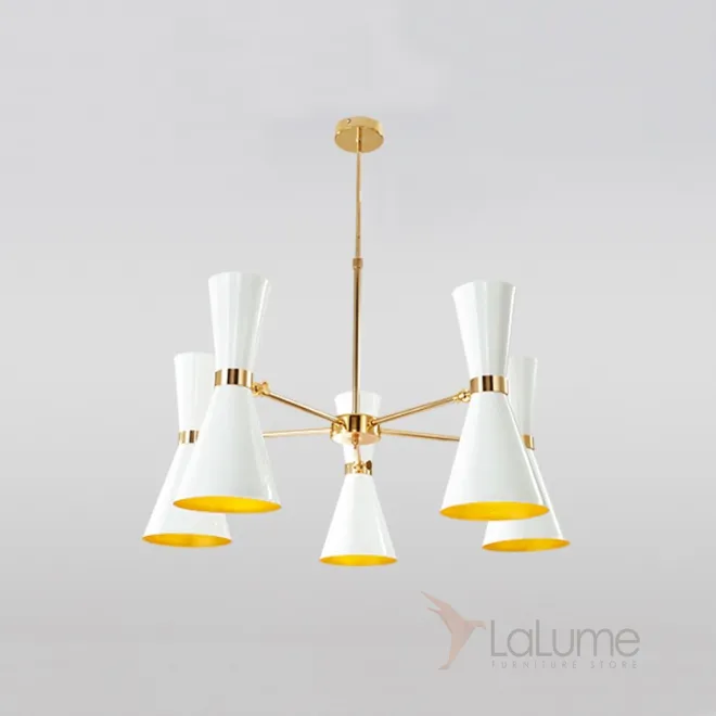 Подвесная люстра BARBELL-X 5  Белый от ImperiumLoft