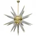 Люстра Brass Sputnik Chandelier with Murano Glass Spikes