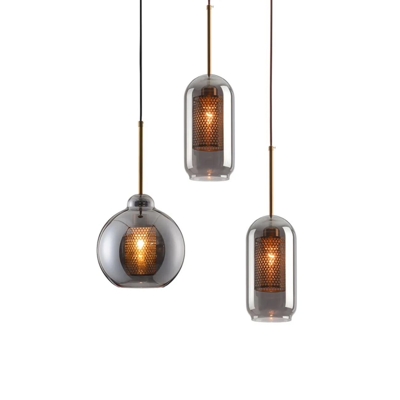 Подвесной светильник CATCH SMOKY D30 от ImperiumLoft