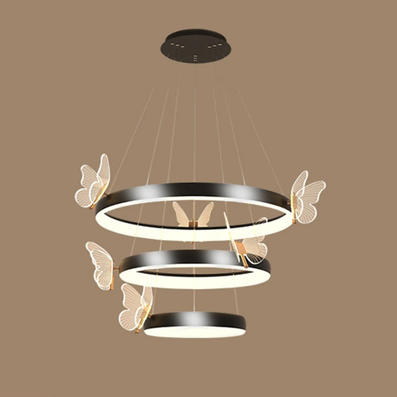 Подвесная люстра BABETTA D A D60 Black от ImperiumLoft