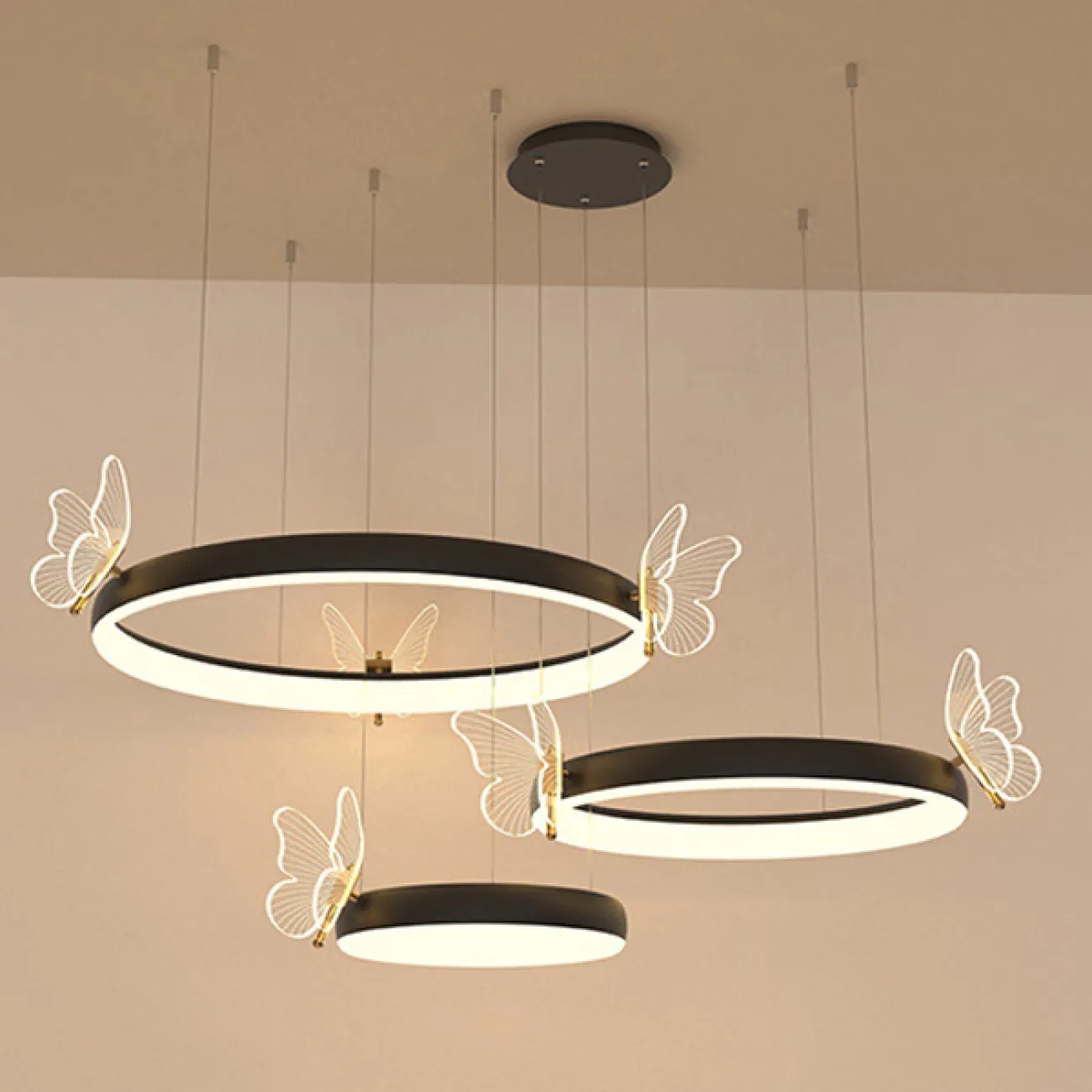 Подвесная люстра BABETTA D A D60 Black от ImperiumLoft