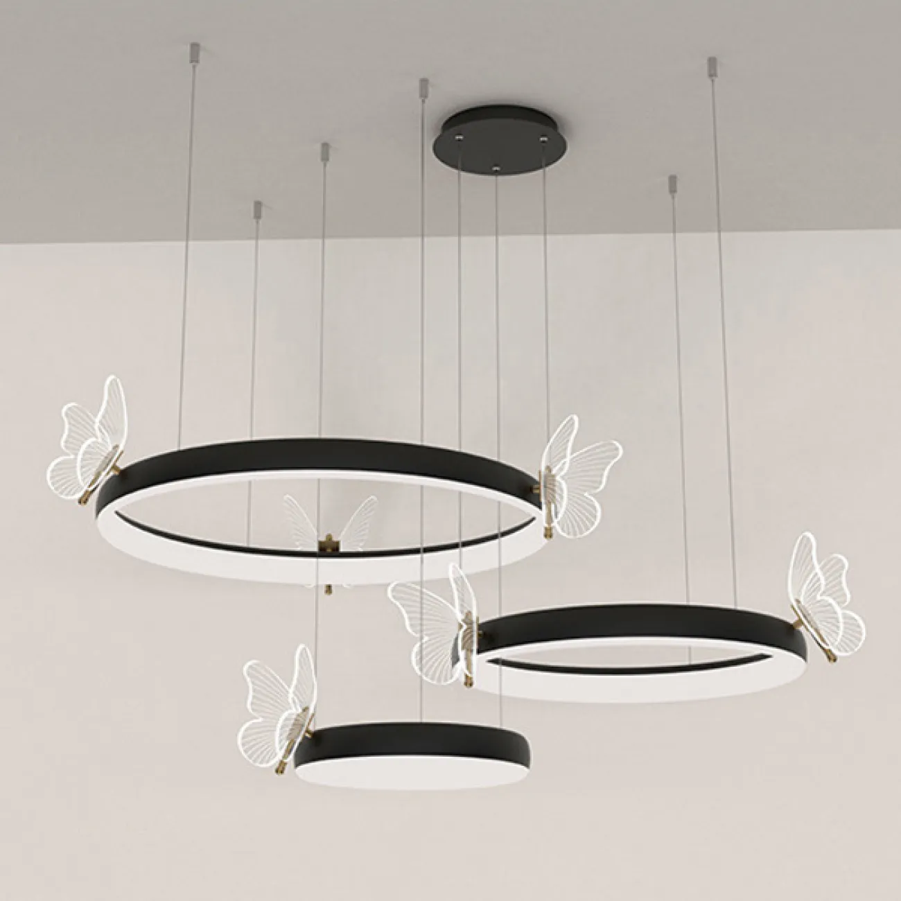 Подвесная люстра BABETTA D A D60 Black от ImperiumLoft