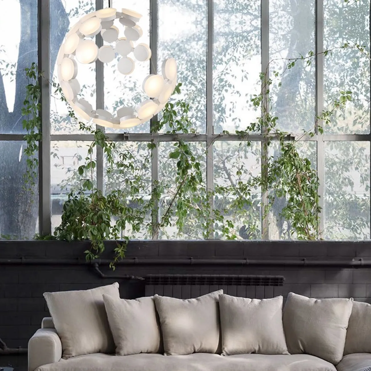 Подвесная люстра LUNA Белый от ImperiumLoft