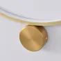 Серия настенных светильников с двумя круглыми креплениями на изогнутом корпусе с LED-подсветкой TEMP L60 Black