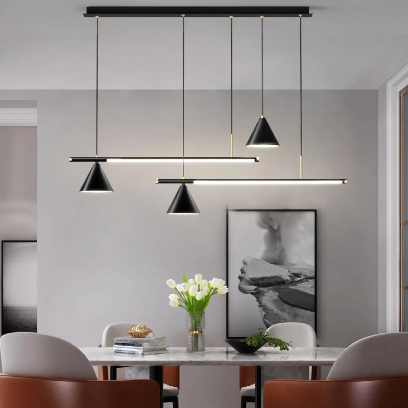 Подвесной светильник STINKE Трехцветный свет от ImperiumLoft