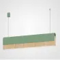 РЕЕЧНЫЙ ПОДВЕСНОЙ СВЕТИЛЬНИК BOOK 3 L90 Green от ImperiumLoft