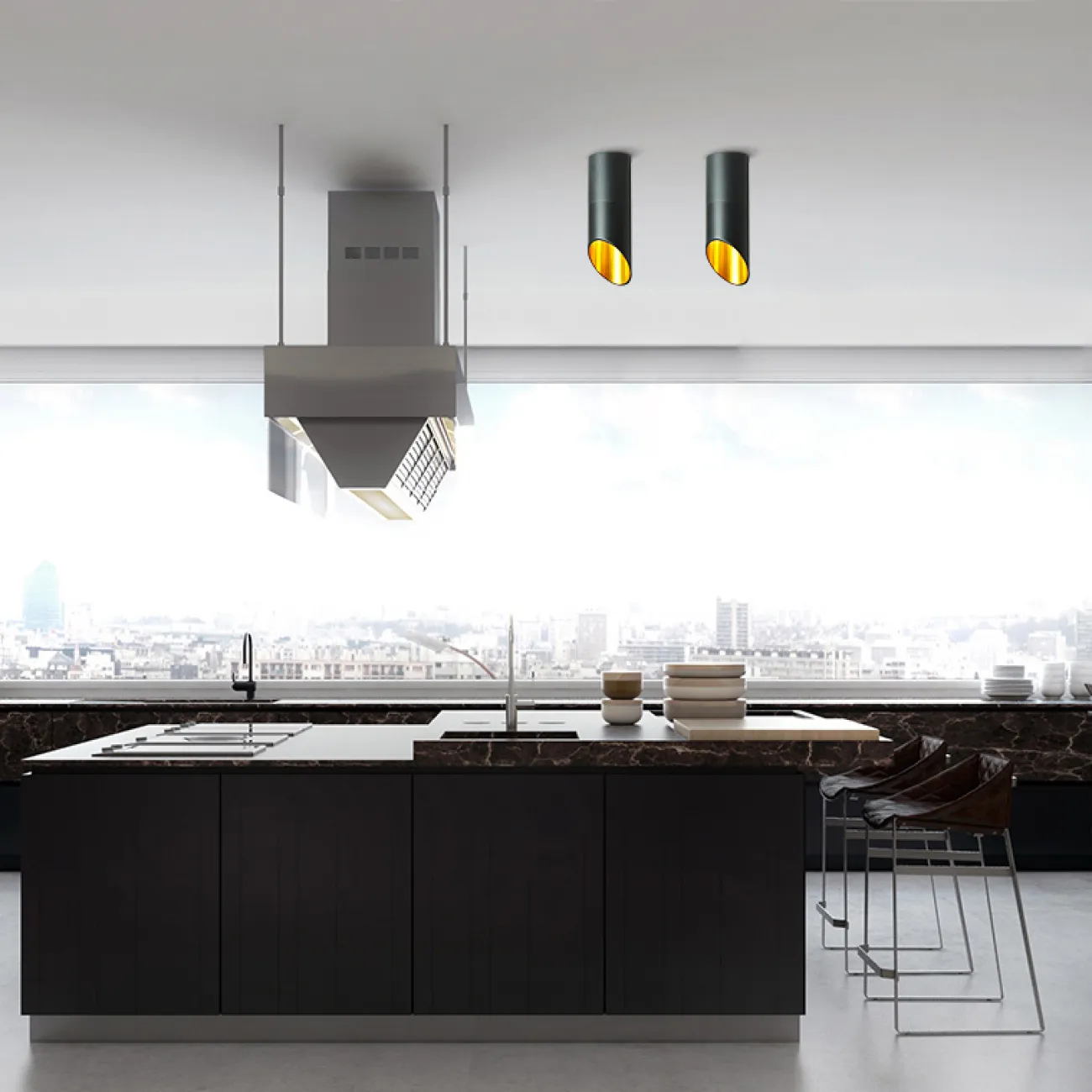 Потолочный светильник 45° lamps by Via H23 White от ImperiumLoft