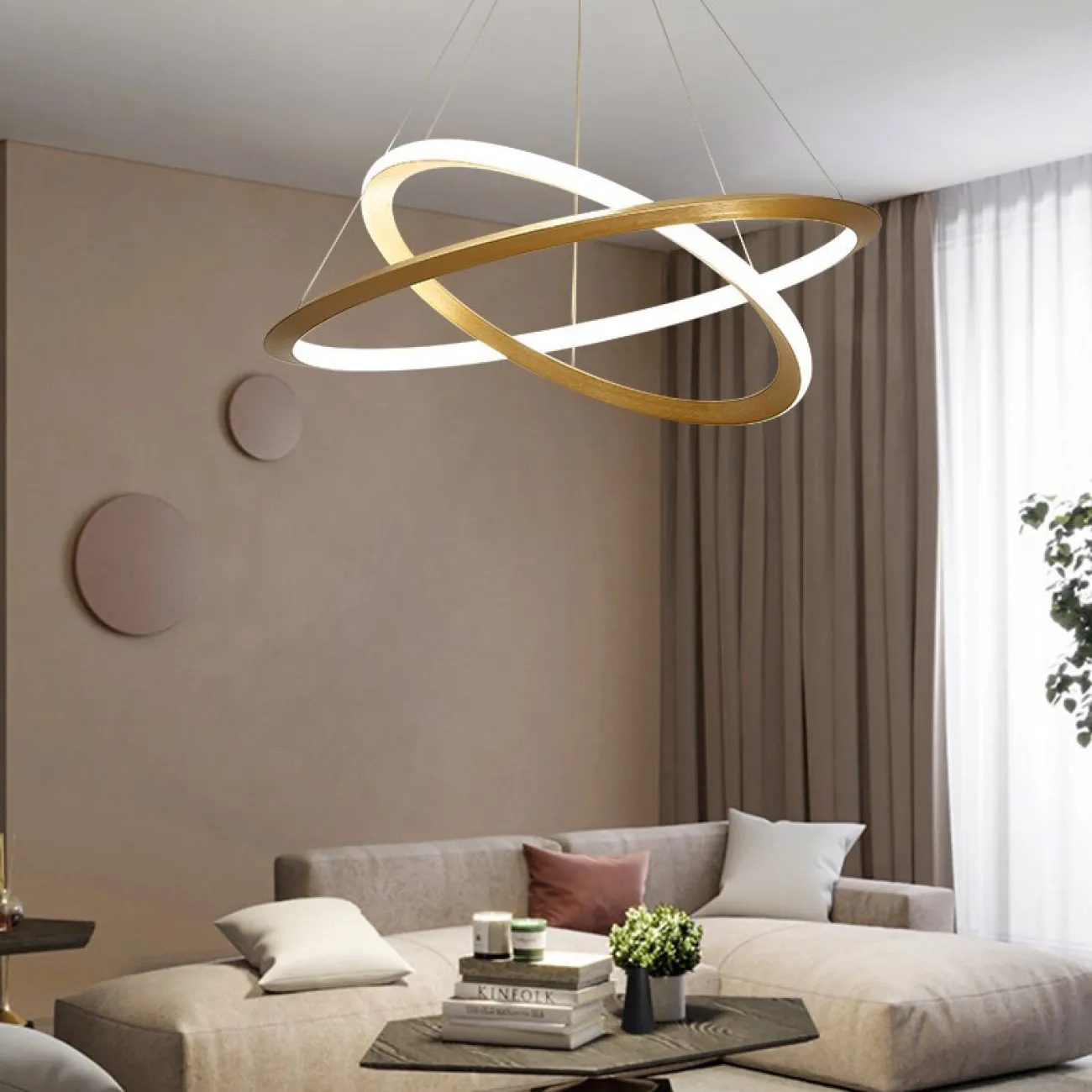 Подвесная люстра HANDLE D D45 D65 Brown от ImperiumLoft