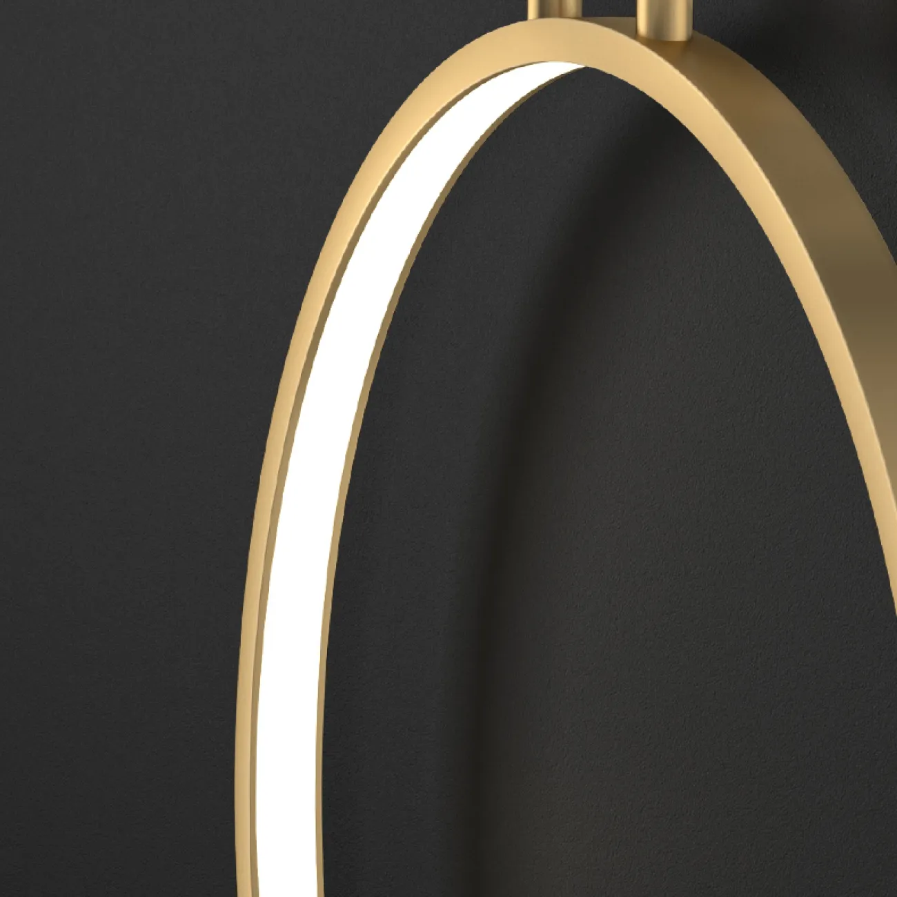 Серия настенных светодиодных светильников на кольцевом каркасе из настоящей латуни JORG D30