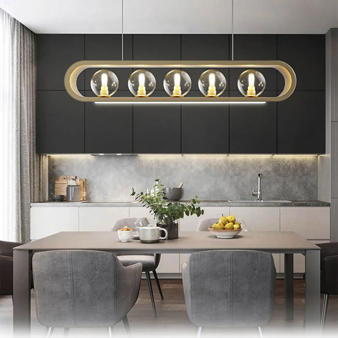 Подвесной светильник INGERLINE L120 Brass от ImperiumLoft