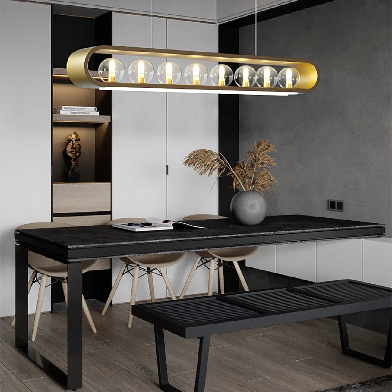 Подвесной светильник INGERLINE L120 Brass от ImperiumLoft