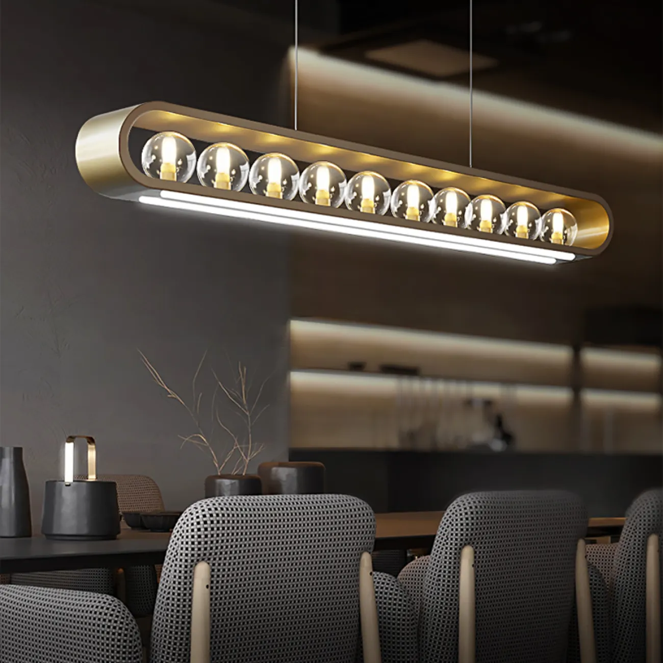 Подвесной светильник INGERLINE L120 Brass от ImperiumLoft