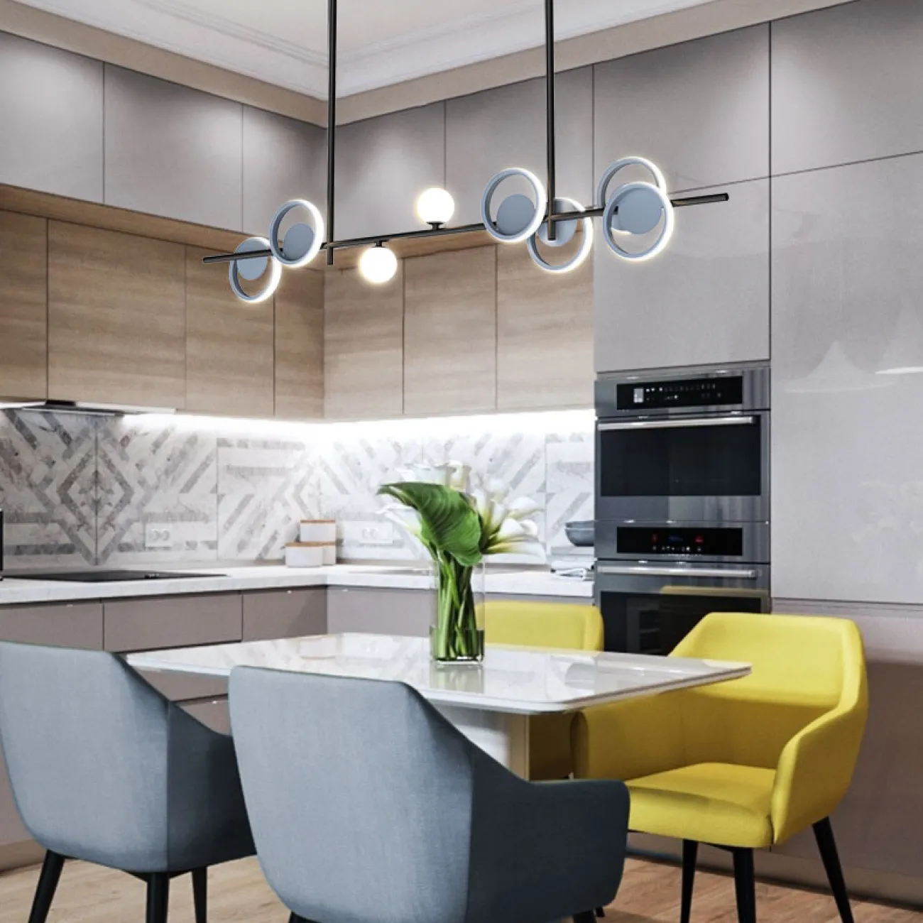 Потолочный светильник ANSTEN L2 Black от ImperiumLoft