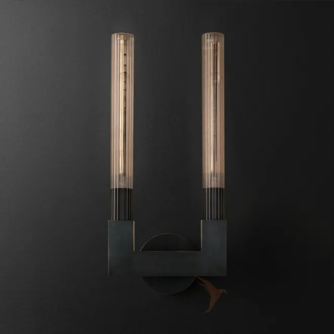 Бра RH CANNELLE wall lamp DOUBLE Sconces Black от ImperiumLoft