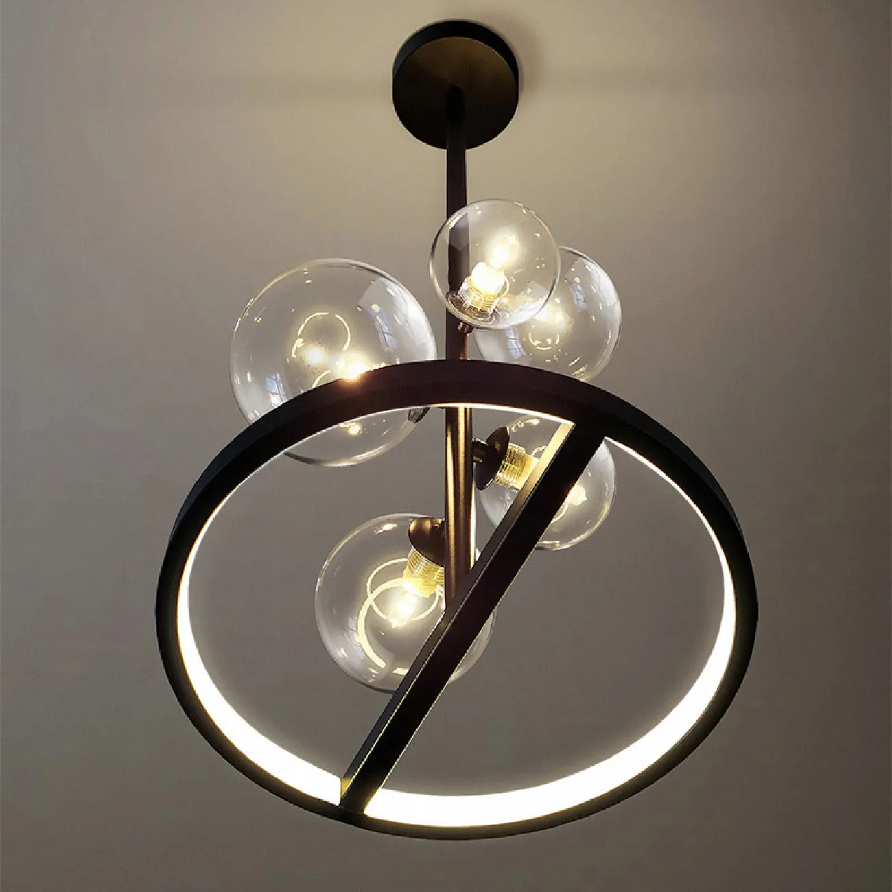 Подвесной светильник IONA B D48 black от ImperiumLoft