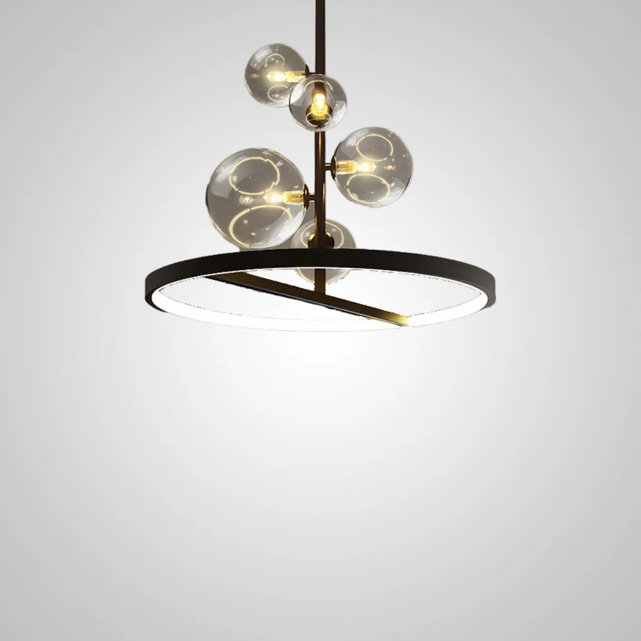 Подвесной светильник IONA B D28 black от ImperiumLoft