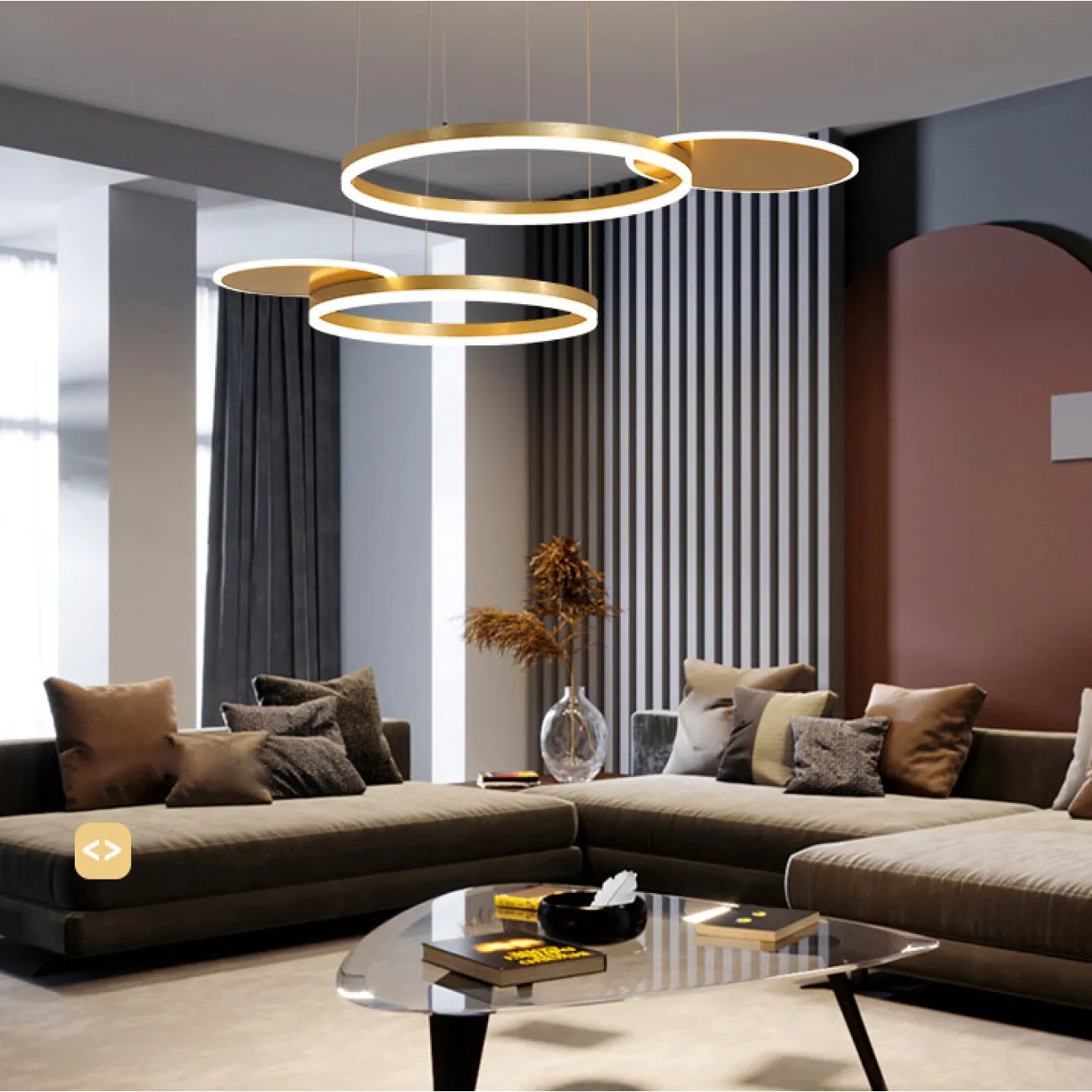 Подвесная люстра MEDEA CH D80 Copper 3000, 4000, 5000 от ImperiumLoft