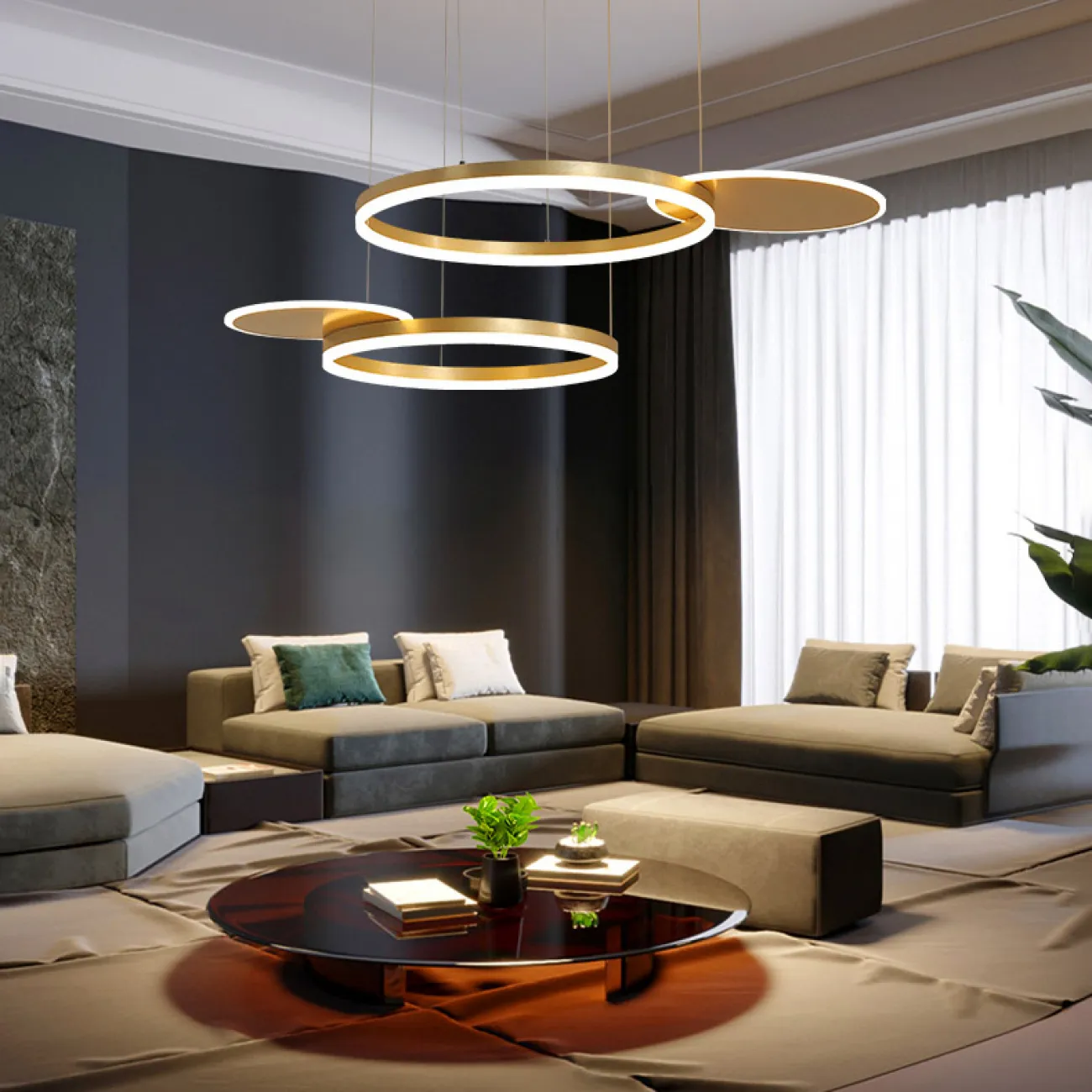 Подвесная люстра MEDEA CH D80 Copper 3000, 4000, 5000 от ImperiumLoft