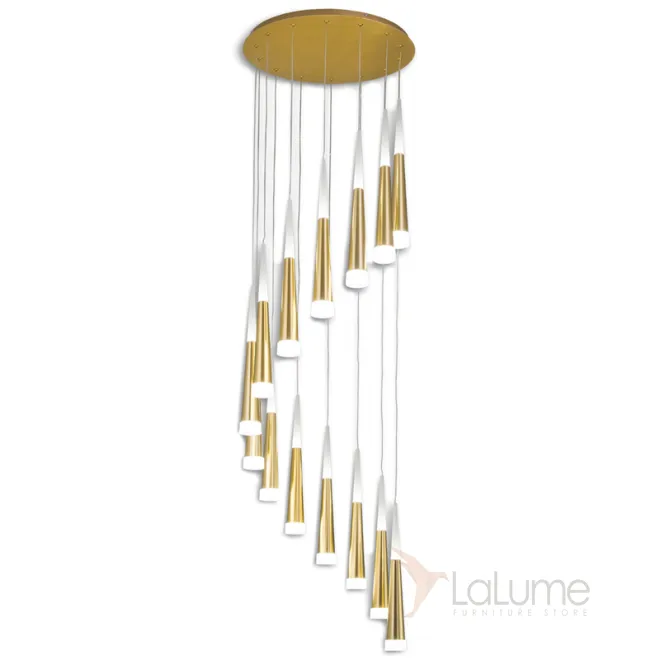 Люстра Vibia Slim Jordi Vilardell Gold Cascade 14 designed by Jordi Vilardell Люстра Vibia Slim Jordi Vilardell Gold Cascade 14 designed by Jordi Vilardell