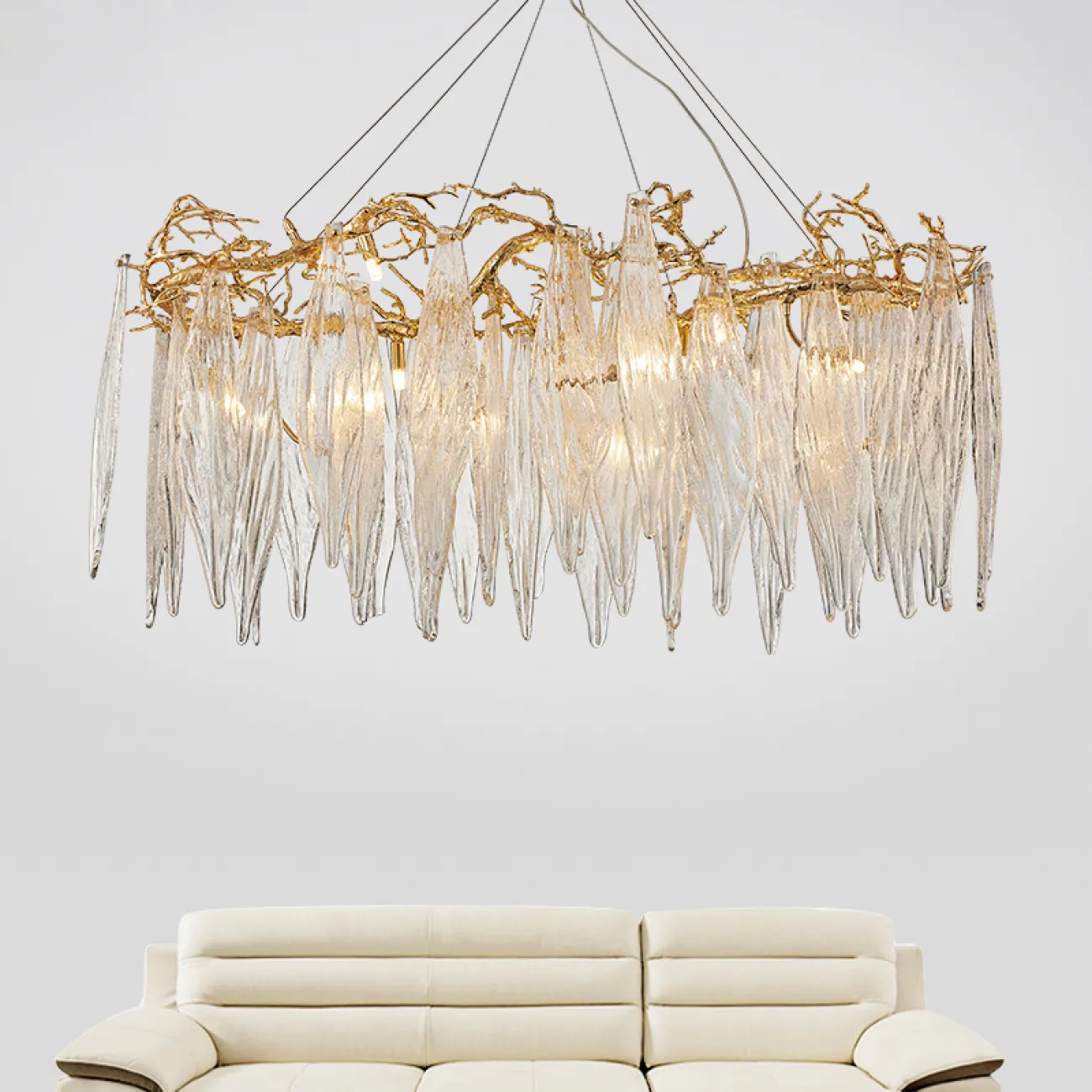 Люстра Aqua Organic Large Chandelier Lighting D120 от ImperiumLoft