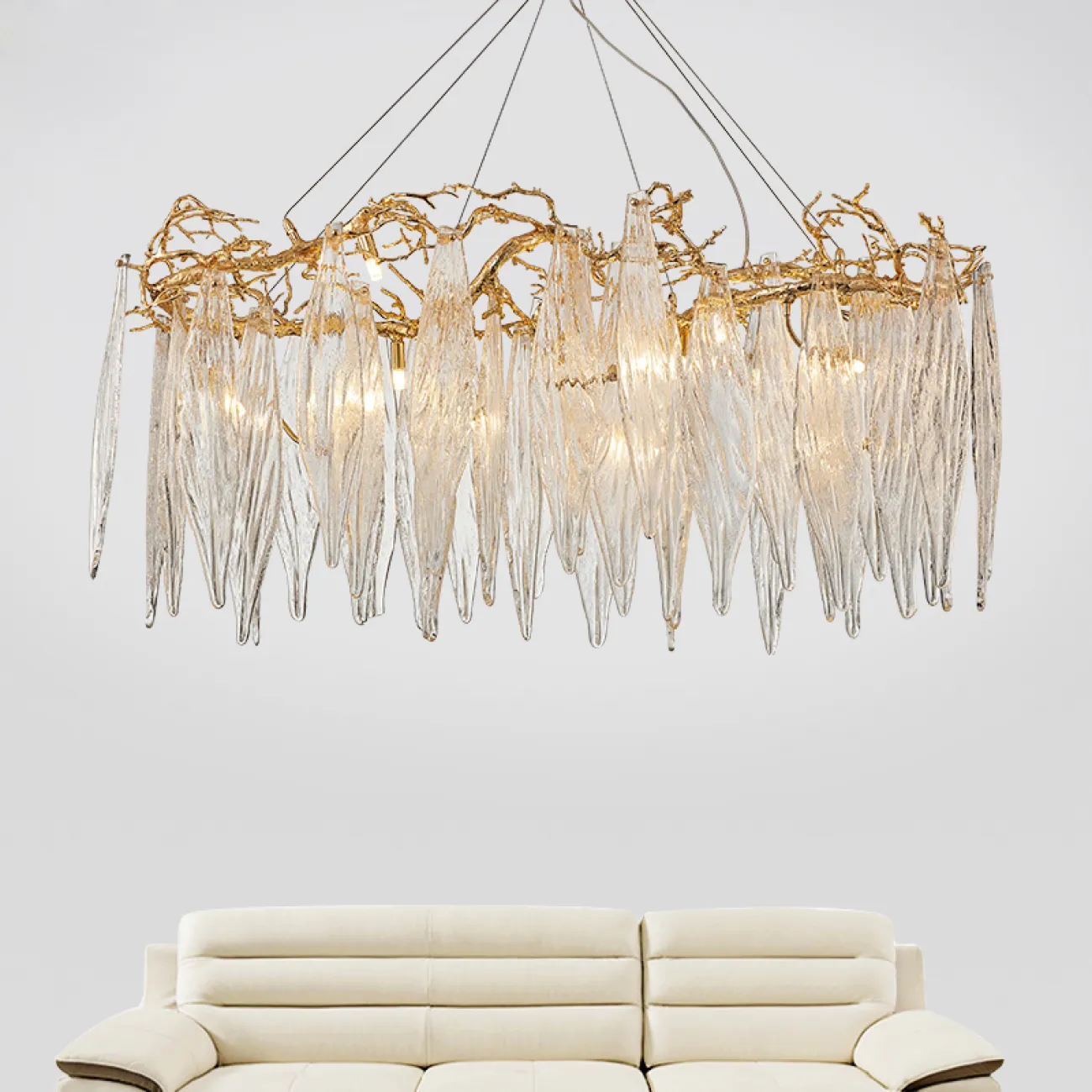 Люстра Aqua Organic Large Chandelier Lighting D100 от ImperiumLoft