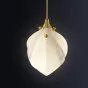 Готовая комбинация подвесных светильников с каплевидными плафонами из нефритового фарфора в форме белых бутонов LEA MORE D22