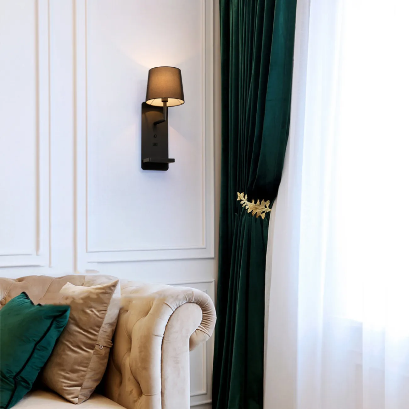 Настенный светильник VILLA B Black от ImperiumLoft