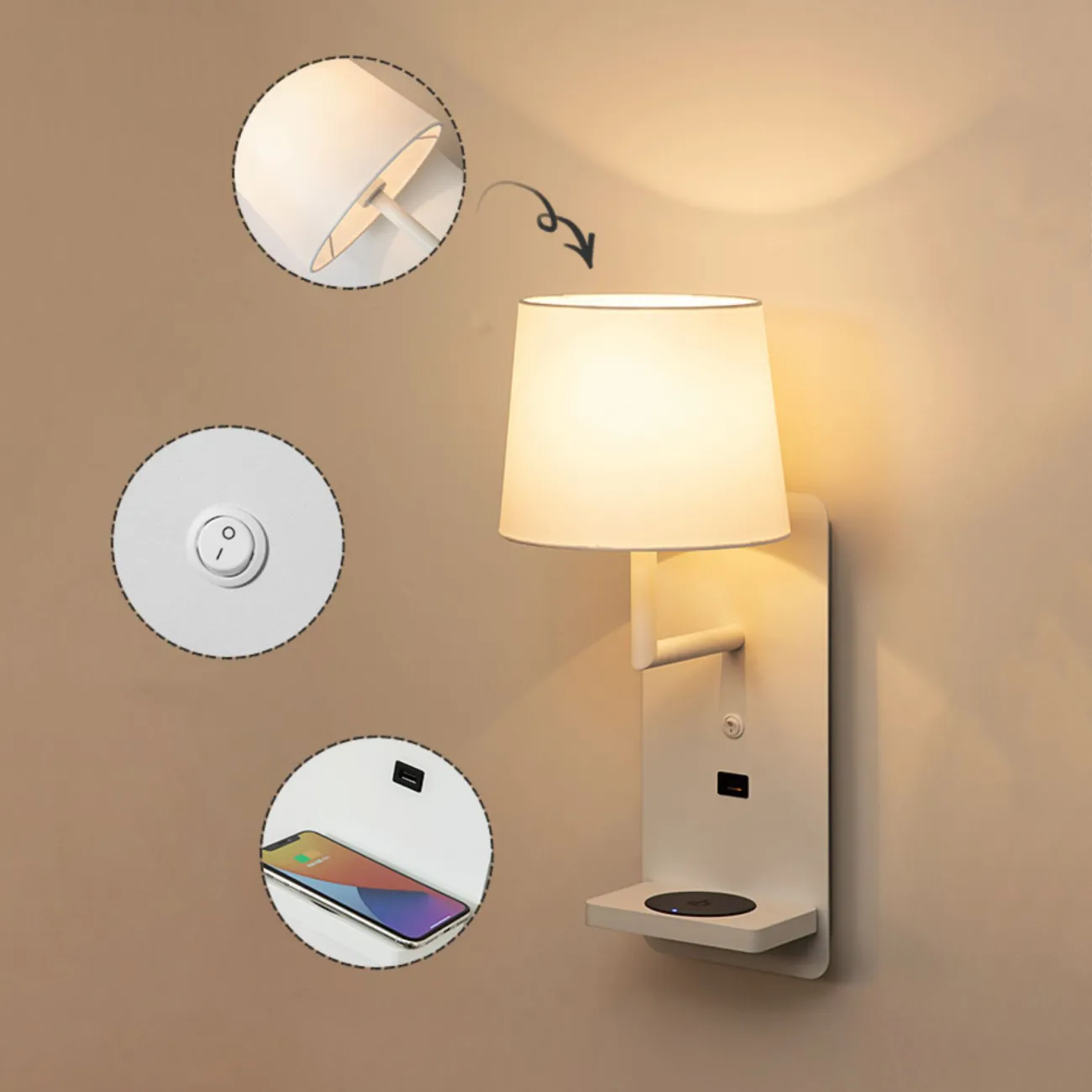 Настенный светильник VILLA B Black от ImperiumLoft