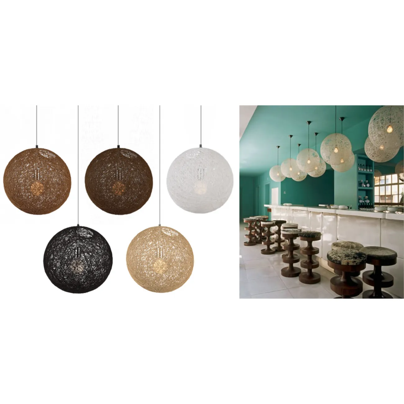 Подвесной светильник The Random Light Black 60 designed by Bertjan Pot от LaLume