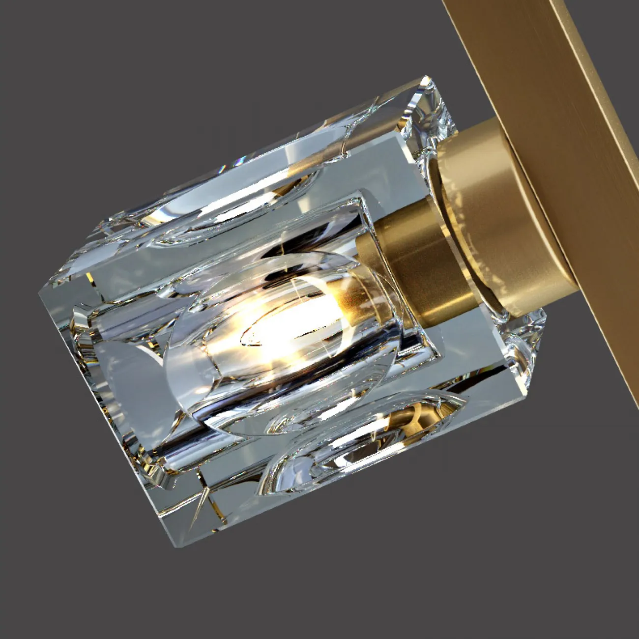Потолочный светильник MICHAL LONG L8 Brass Black от ImperiumLoft