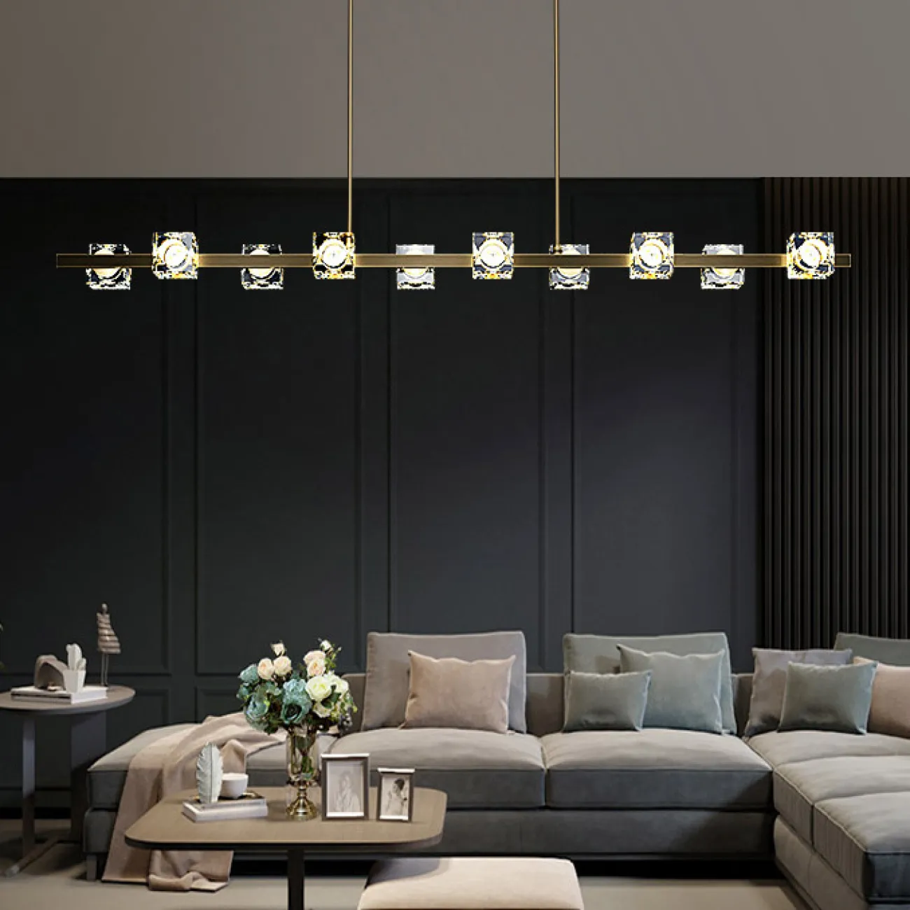 Потолочный светильник MICHAL LONG L8 Brass от ImperiumLoft