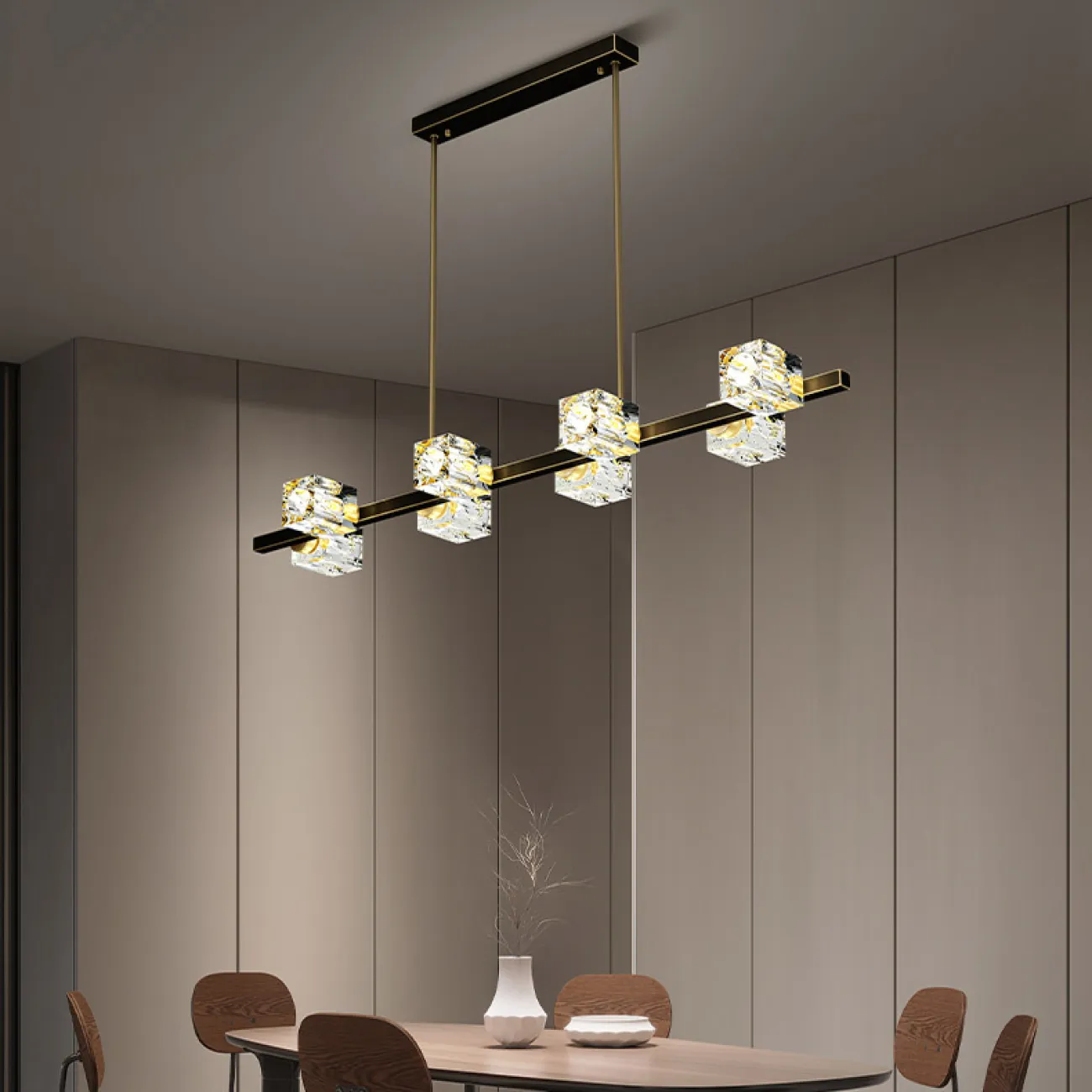 Потолочный светильник MICHAL LONG L8 Brass от ImperiumLoft