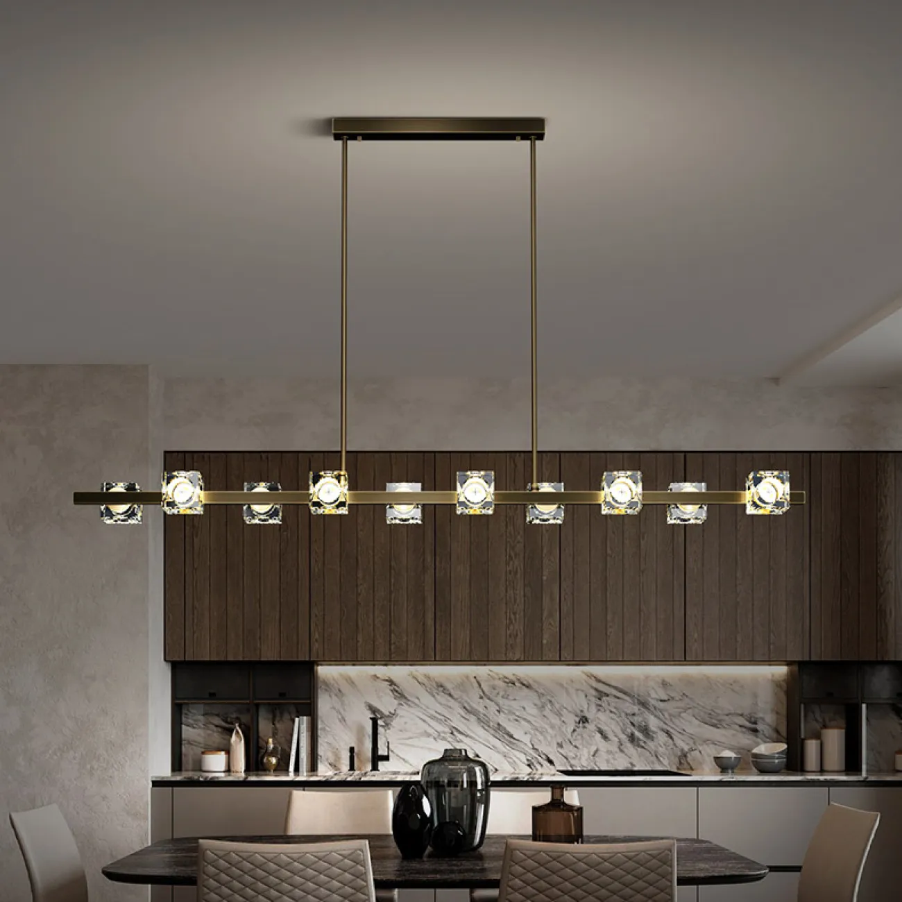 Потолочный светильник MICHAL LONG L8 Brass от ImperiumLoft