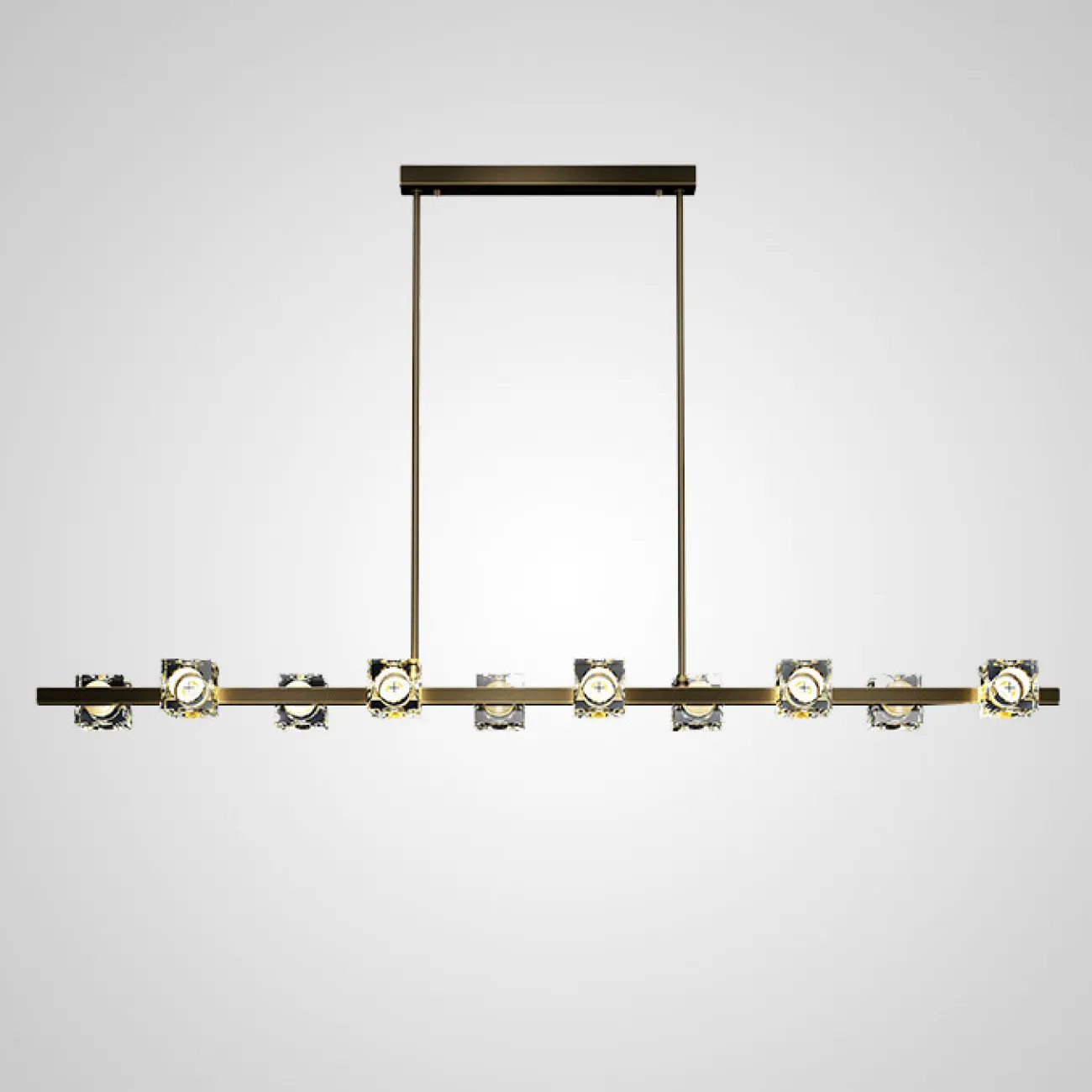 Потолочный светильник MICHAL LONG L8 Brass Black от ImperiumLoft