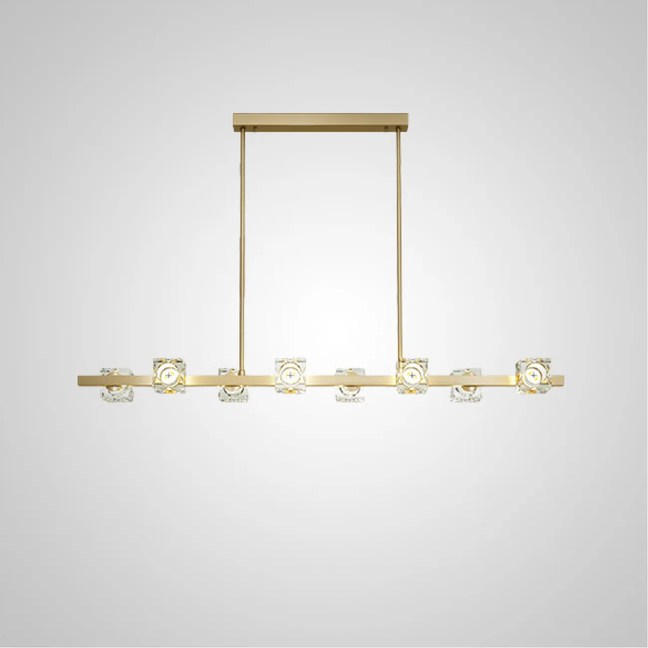 Потолочный светильник MICHAL LONG L8 Brass Black от ImperiumLoft