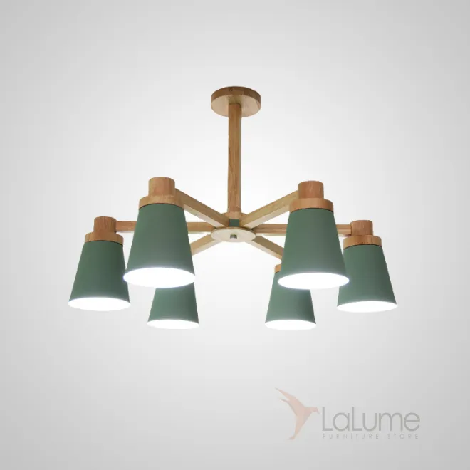 Потолочная люстра PROP 6 Green от ImperiumLoft Потолочная люстра PROP 6 Green от ImperiumLoft